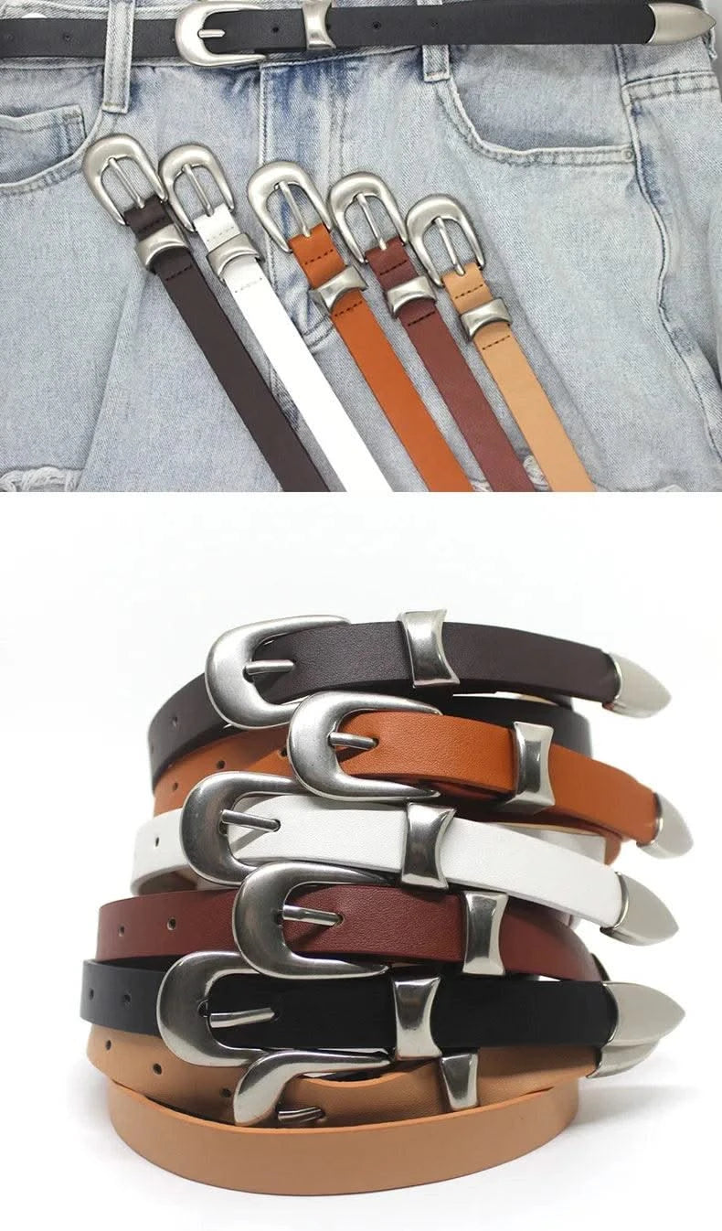Genuine Leather  Fashion Women Belts |Pin Buckle |Jeans, Trousers