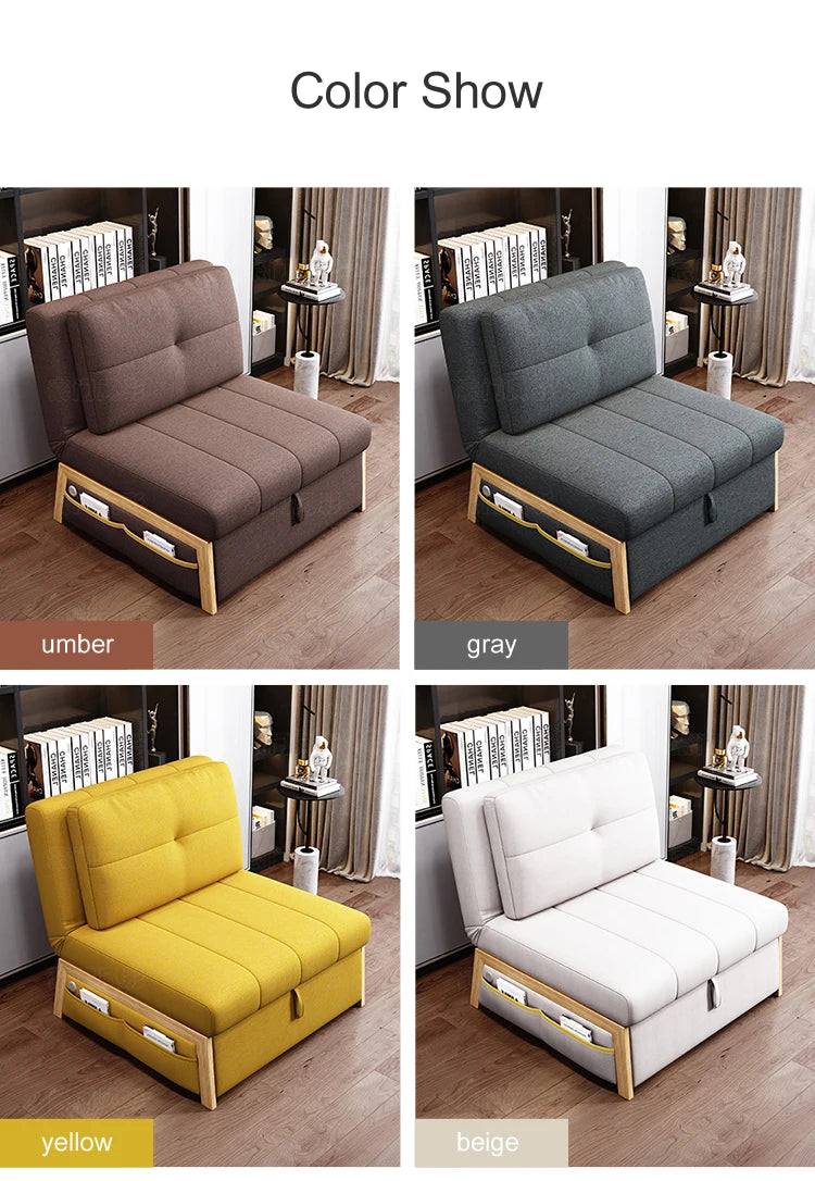 Single Sofa Bed Foldable Furniture Sofa Cama Fabric Living Room Sofa Cum Bed