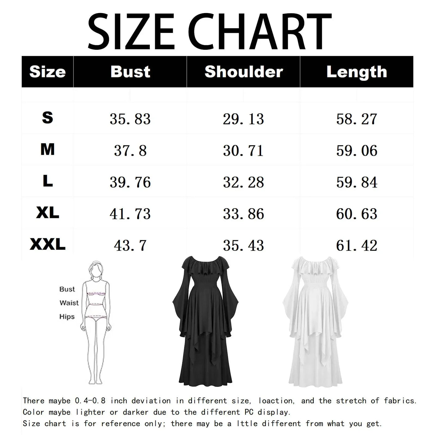 Renaissance Dress For Women Long Sleeves Medieval Off Shoulder Elastic High Waist Smocked Dress Elegant Evening Gown Plus Size