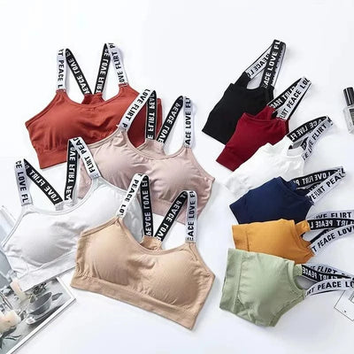 Women Sports Bra Tops For Gym Fitness Yoga Female Pad