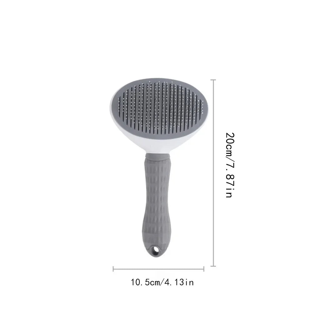 Pet Grooming Comb for Cats & Dogs, One - Click Hair Removal, Special Design, Ideal for Detangling & Shedding Control