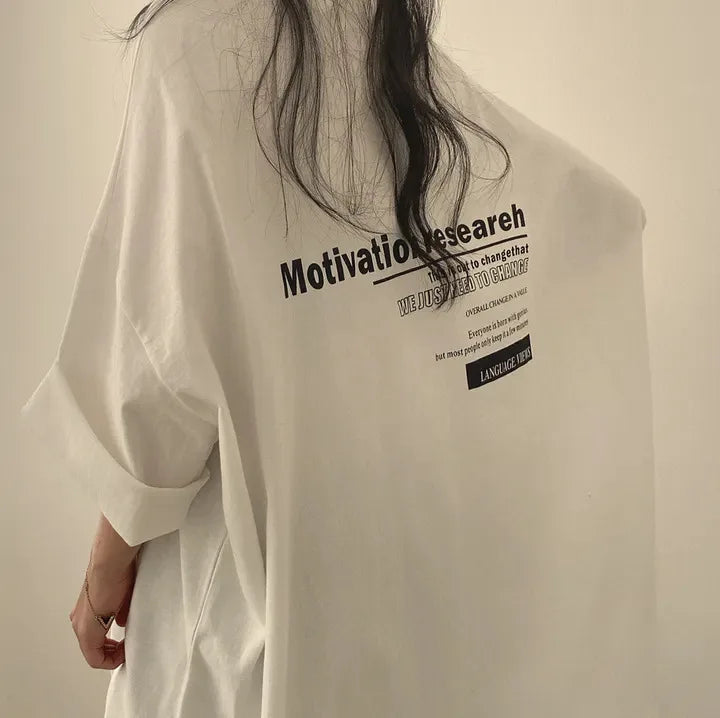Woman Oversize Half Sleeve T Shirts Summer New Clothes Loose Fitting Cotton T-shirt Women Tops Ropa Mujer Hip Hop Tees Clothing