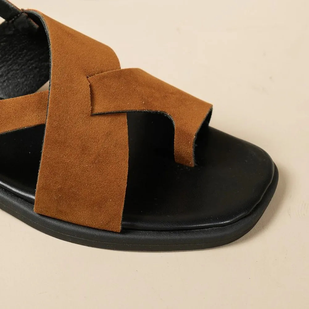 Women's Sandals 2025 New Flat Heels Sandals For Summer Shoes Woman Flip Flops Soft Bottom Beach Summer Footwear Sandalias Mujer