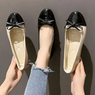 Non-slip Bowknot Comfortable Flat Ballerina Shoes for Women