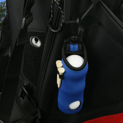 Golf Tee Holder Golf Ball Carry Bag Neoprene Golf Ball Pouch Golf Ball Holder Keychain Belt Clip Portable Golf Gifts Accessories