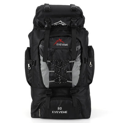 80L Climbing Backpack Large Capacity Trekking Backpack Adjustable Strap Mountain Climbing Rucksack Travel Accessories