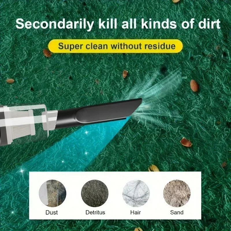 Portable Wireless Car Vacuum – Compact High-Suction Handheld with Blower Function for Easy Car & Small Space Cleaning