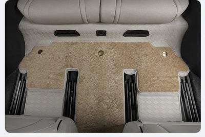 For DENZA N9 Car Floor Mats Double Layers Full Surrounded Auto Carpets Foot Liners Car Accessories Special for Six Seats
