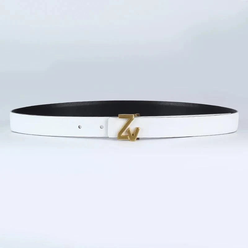 Designer Reversible Leather Width 25mm Waist Belt Women| Lady |Girl | Chic Dress Party Belt for jeans