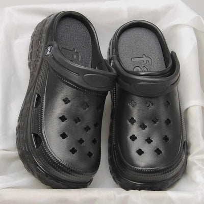 Women's Clogs Summer Slippers Platform Clog Sandals Outdoor Indoor Slippers Women Heeled Slippers High Quality Shoes Slides