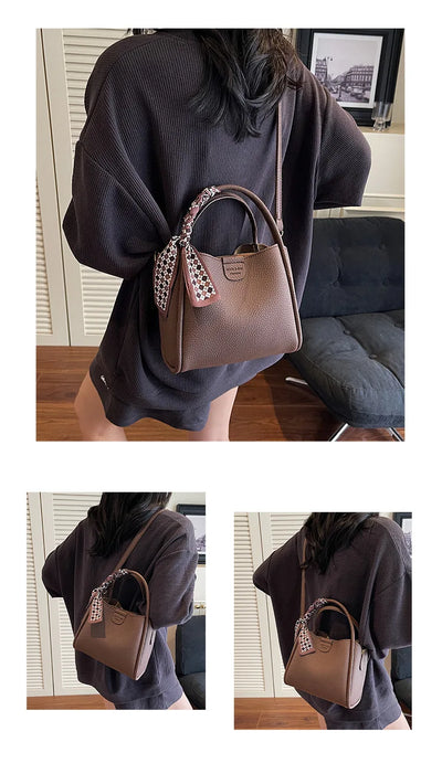 2025 New Women's Handbag Trendy Bucket Bag Luxury Stylish Shoulder Bag Crossbody Purse Versatile Casual Tote Designer Ladies