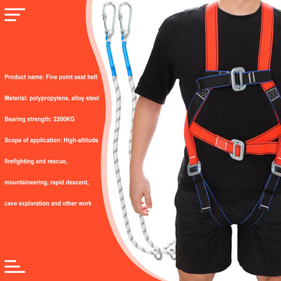Professional Safety Harnesses Fall Protection Durable Fibre Material for Hiking Camping Adventure Tool Security Protection