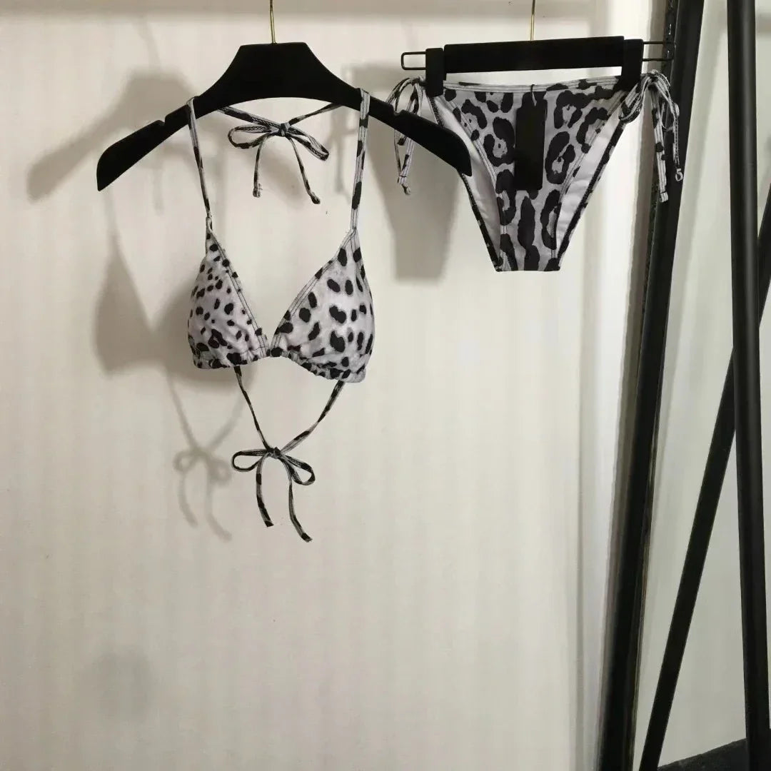Luxury Design Women's One-piece Swimsuits Classic Hollow Swimwear Designer Brand Beach Sexy Bikini Sets