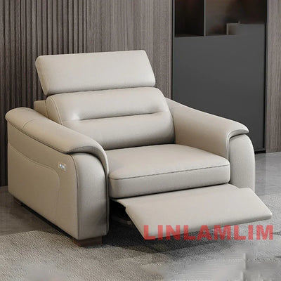 MANBAS Multifunctional Convertible Sofa Bed With Eletric Recliner, Folding Sofa Cama With Power Reclining Seats & Storage Box