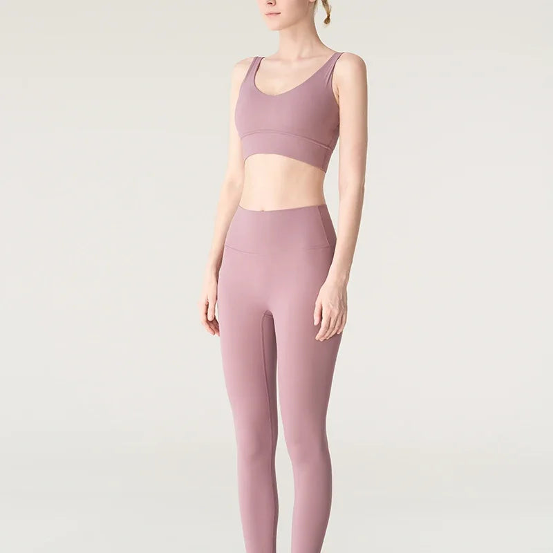 2 Piece Yoga Clothes Women's Tracksuit Athletic Wear Pilates Fitness Yoga Set Tight-fitting Running Underwear Fitness Suit👚👚