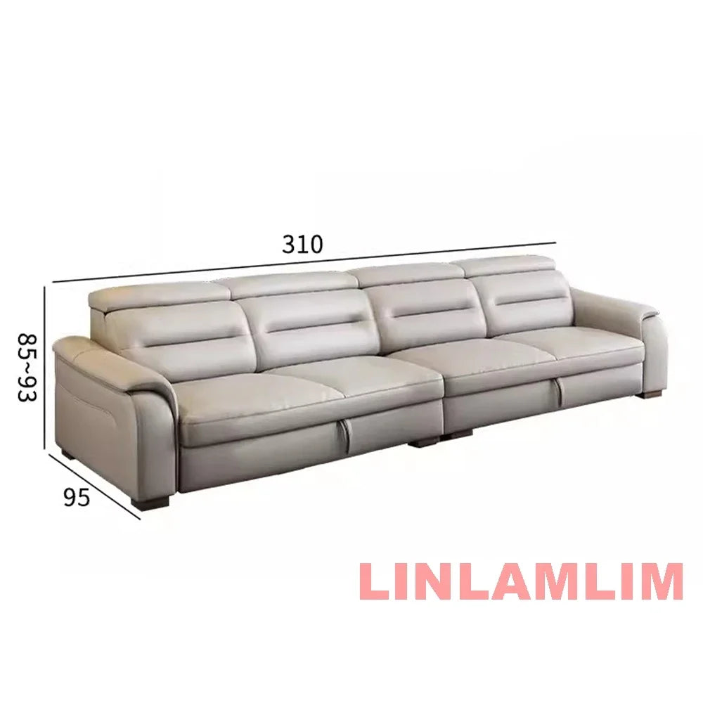 Customizable  Multifunctional Convertible Sofa Bed With Eletric Recliner, Folding Sofa Cama