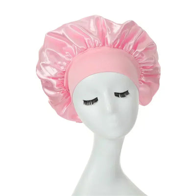 Women's Silk Bonnet for Sleeping Double-layer Adjustable Hood Capbath Cap Chemotherapy Cap Styling Cap Hair Wrapping Tool