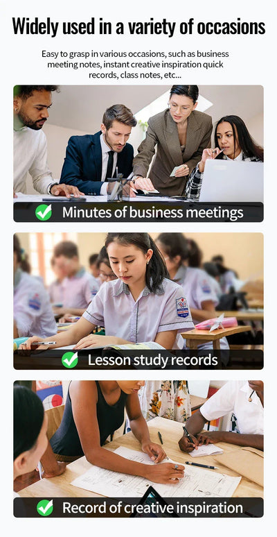 Portable Mini Digital Voice Recorder Sound Dictaphone Voice Activated Noise Reduction Recording Pen Long Time Audio Recorder