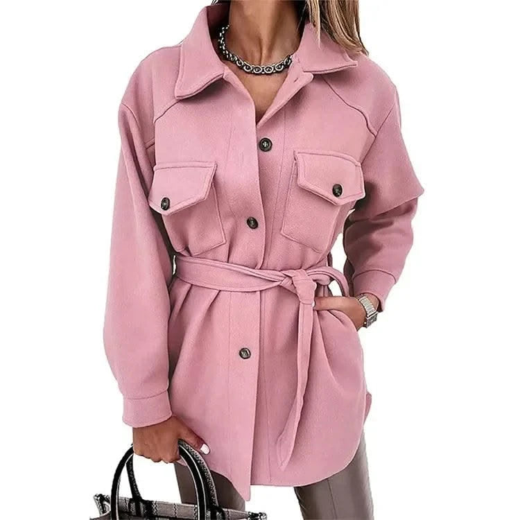 Women Fashion Jacket Thickened Windproof Thermal Coats Versatile Daily Wear