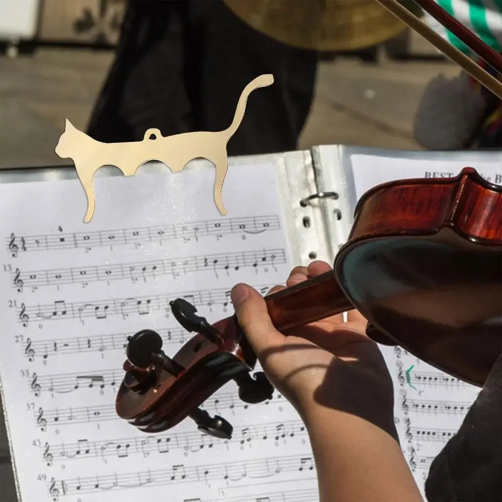 Music Book Clamp Note Cat Shaped Bookmark Tabs Music Clip Music Folder