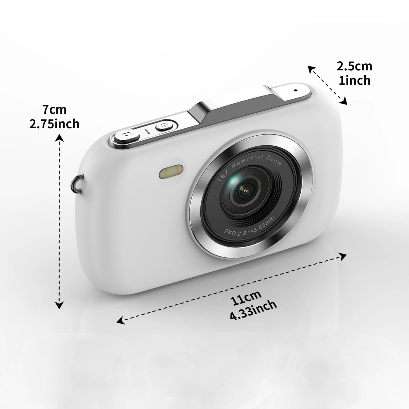 Digital Camera 4K Cameras for Photography Anti-Shake 64MP Portable Vlogging Camera Travel Point Shoot Camera for Beginners Teen