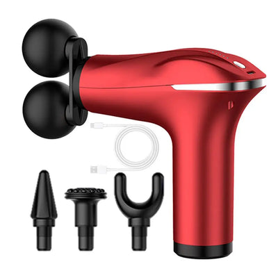 Massager Cordless Double-Headed Electric Smart Vibration Portable Muscle Massager Handheld Back Massager Electric Smart Portable