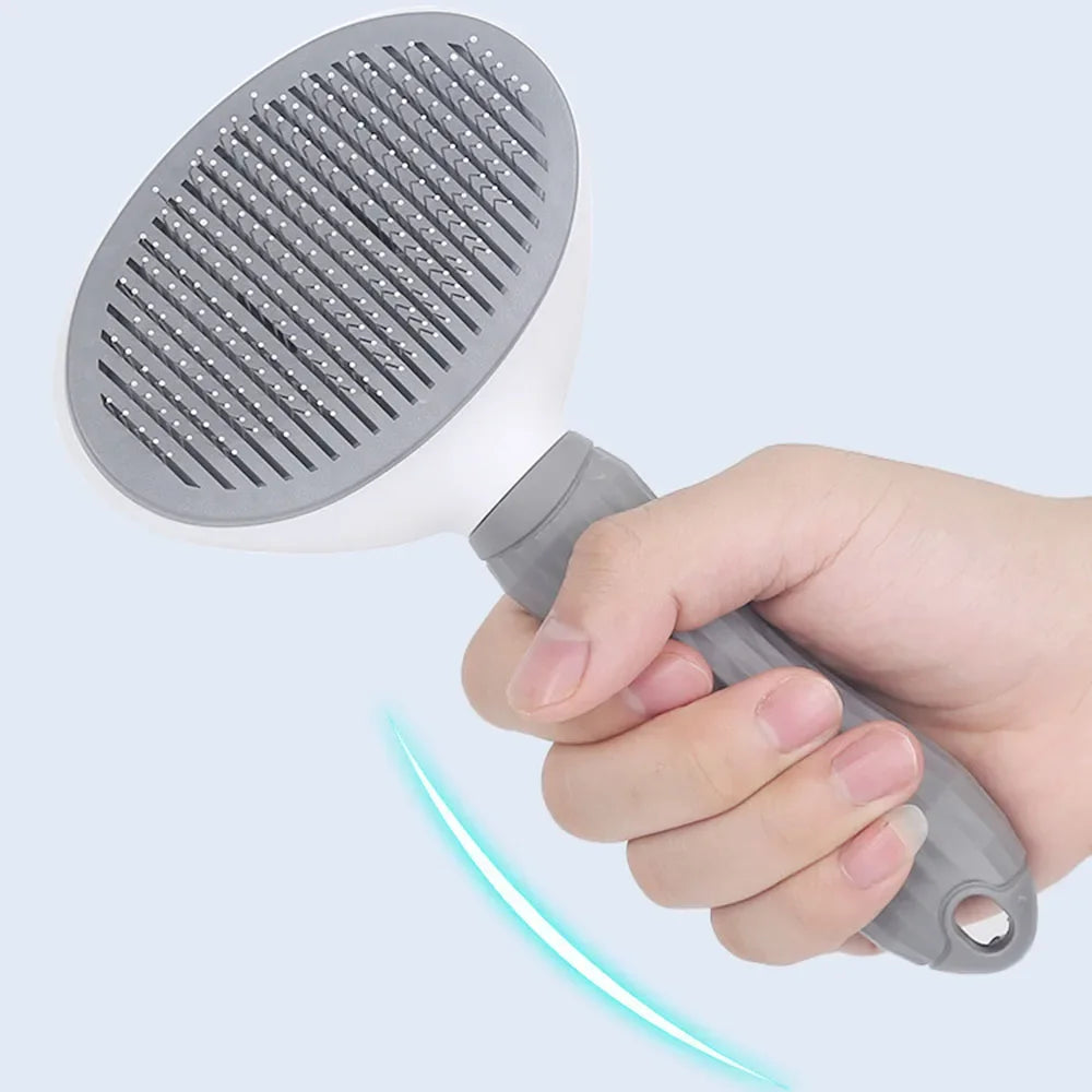Pet Grooming Comb for Cats & Dogs, One - Click Hair Removal, Special Design, Ideal for Detangling & Shedding Control