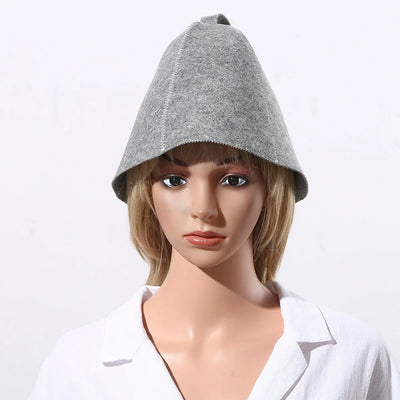 New Sauna Hat Anti Heat Caps Shower Caps Sauna Hat For Bath House Head Protection Russian Style Sauna Vaporarium Accessories