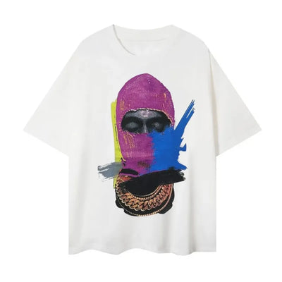 2025 Brand Designer Mens T-Shirts IH NOM UH NIT Letter Masked Men Printed Casual Short Sleeve Men Women 100% Cotton