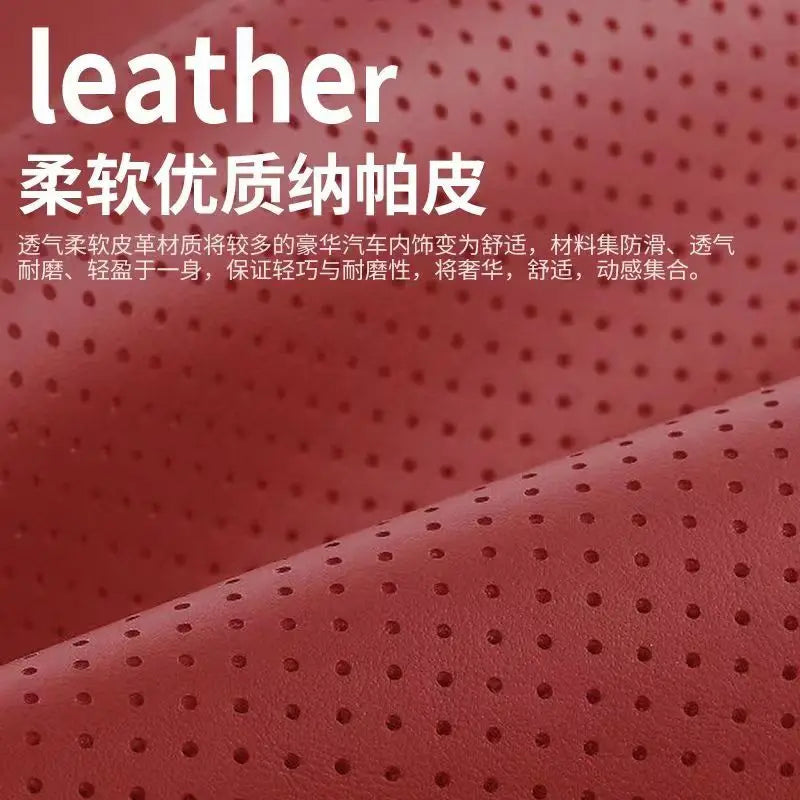 54cm Breathable Car Seat Cushion Luxury Leather Commercial Vehicle Non-slip Support Pad Universal High Rebound Sponge Seat Cover