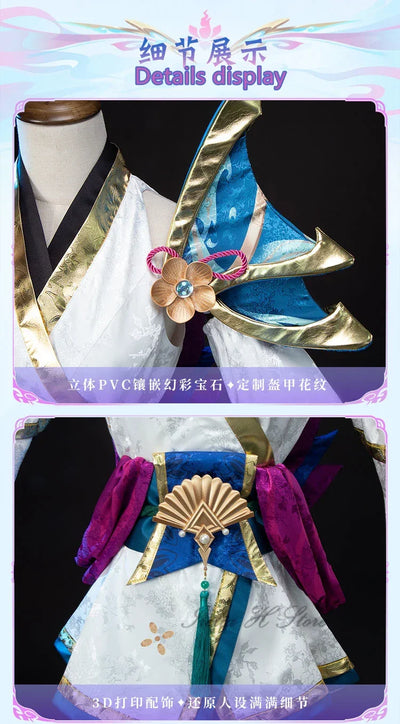 Irelia H Lux LOL Spirit Blossom Lux Cosplay Costume for women game halloween party dress role cosplays