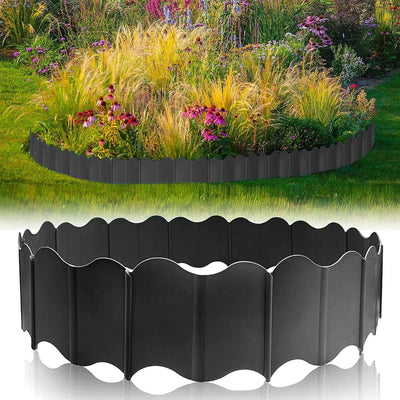 Garden Edging Borders Grass Lawn Fence Path Patio Interlocking Decorative Outdoor Barrier Landscape Edging for Yard Garden