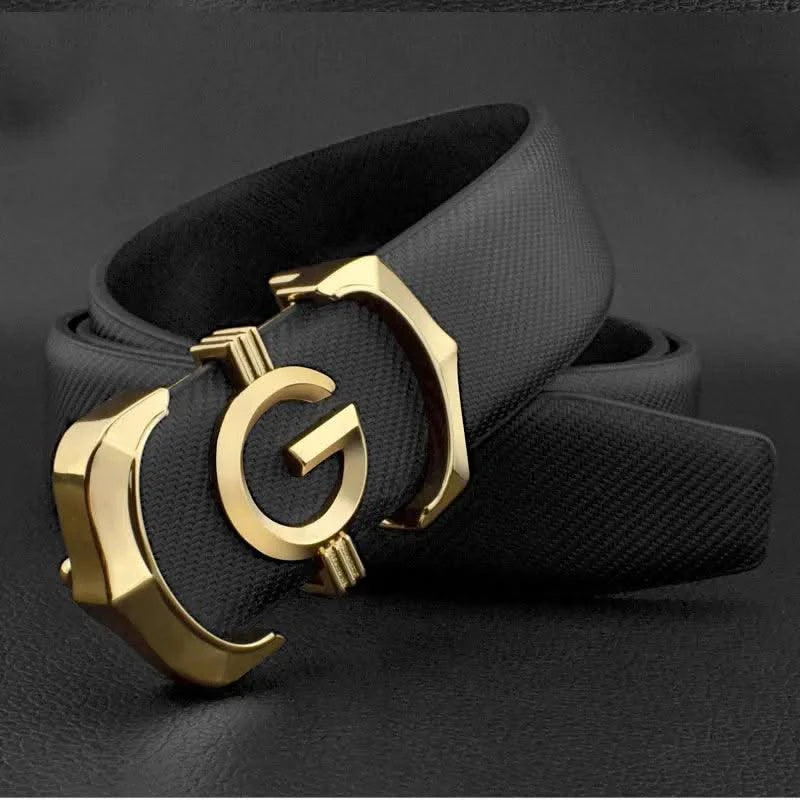 High quality genuine leather fashion G Designer belts men | Cowskin casual white Waist Strap