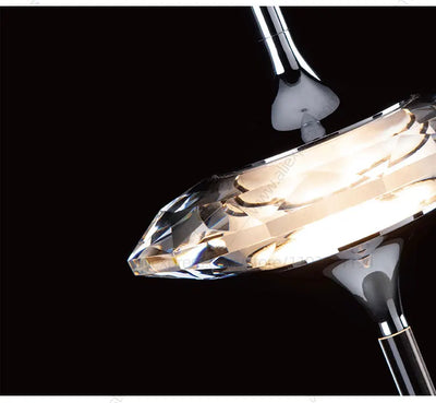 Led Chandelier Home Decoration Lighting Hanging Lamps Living Room Indoor Gloss Island Kitchen Lamps Chrome Staircase Chandelier