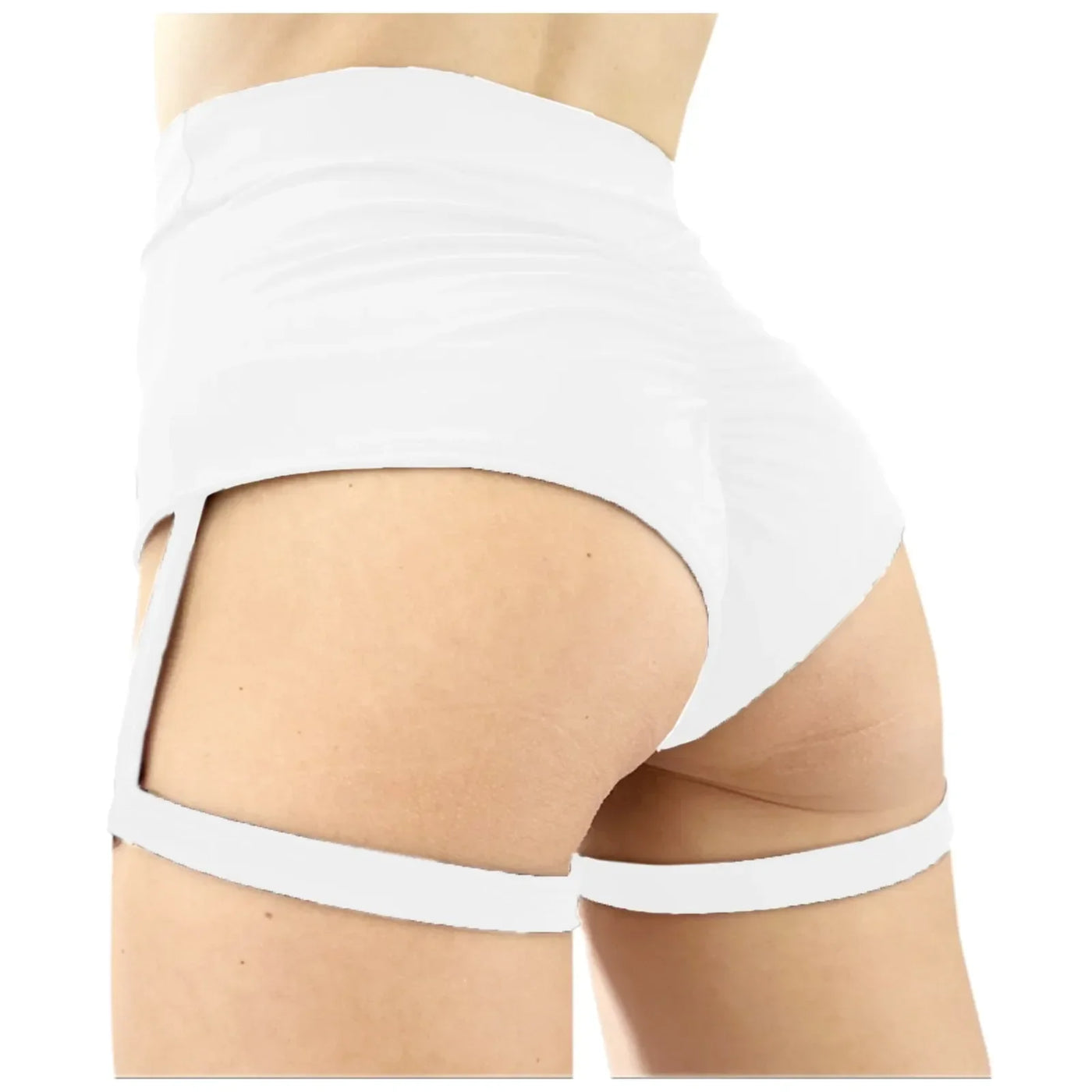 Sexy Hot Pants For Women Yoga Clothes Garters Solid High Waisted Athletic Shorts Buttocks Peach Pleated Butt Crack Sport Shorts