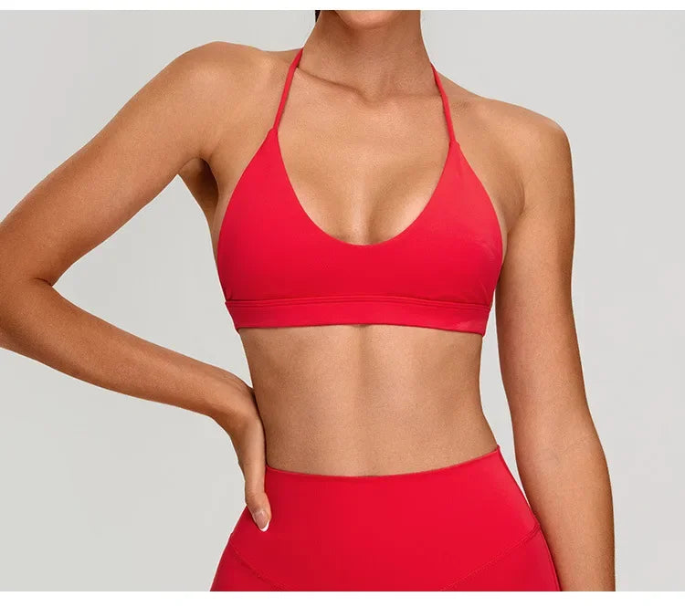 Sports Bra for Women Fitness Top Push Up Sport Bra Backless Yoga Underwear Sport Tops Running Vest Breathable Workout Gym Wear