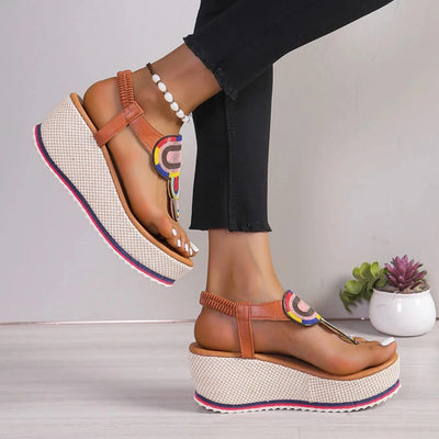 Women Sandal 2024 New Summer Fashion Shoes for Women Plus Size Open Toe Wedges Sandals Women Luxury Designer Platform Sandals