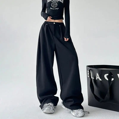 Wide Leg Pants Women's Autumn and Winter New Loose Sports Casual Pants