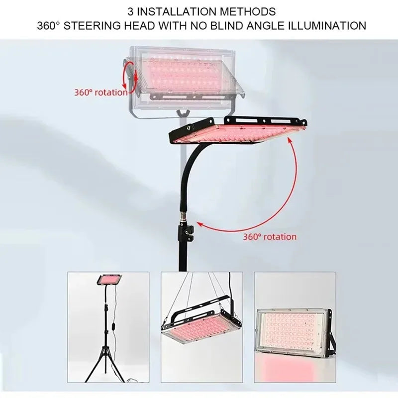 Red Light Therapy Lamp Infrared Light Therapy Red Light Device with Adjustable Stand  660nm 850nm Light Device for Body Skincare