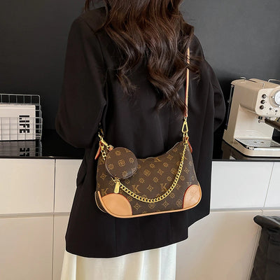 Famous Designer Elegant Handbags Leather For Women, Ladies Crossbody Shoulder Bag Classic Popular And Lightweight For Shopping