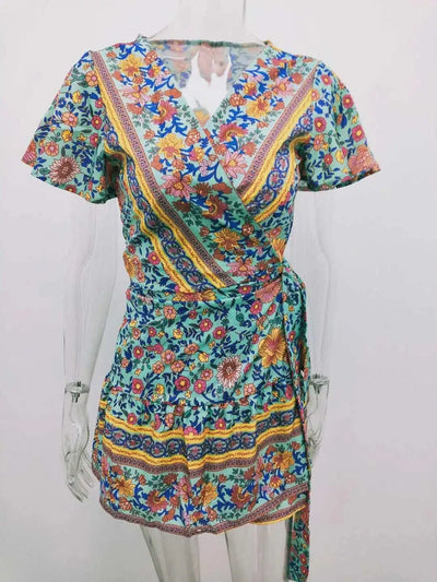 Elegant Women's Dresses Summer Bohemian Dress Vestidos Curtos Mujer Kadın Elbisesi Yazlık Kısa Elbiseler Midi Elbiseler Robe Ete