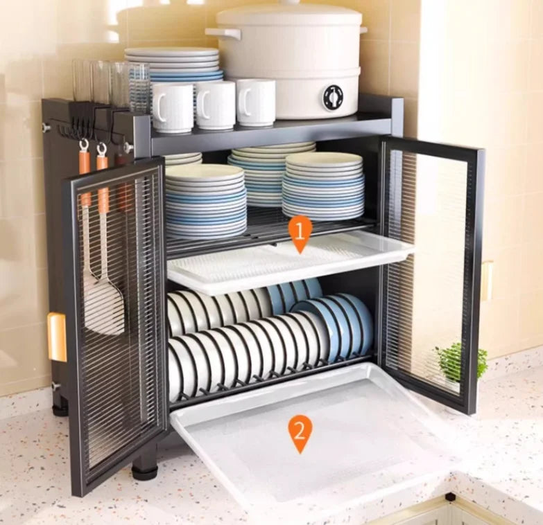 Kitchen Furniture Storage Cabinet For Efficient Organization Of Bowls Dishes Cups Tables