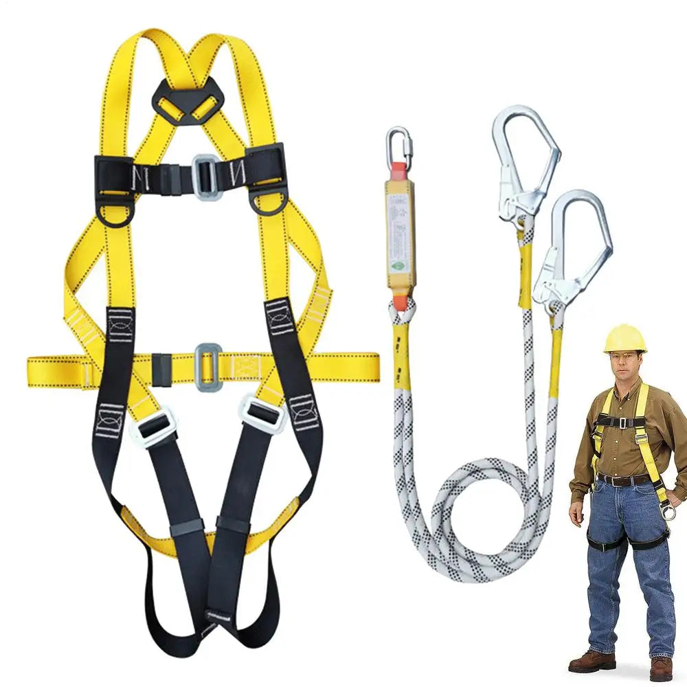 Aerial Work Safety Belt Full Body Five Point Harness Safety Rope for Outdoor Climbing Training Construction Protection Equipment