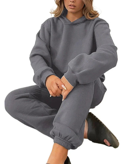 Cotton Sweatpants Sets For Women 2 Pieces Outfit Autumn Loose Hoodies And Pants Sets Sports Suits Women Tracksuits Set Ladies