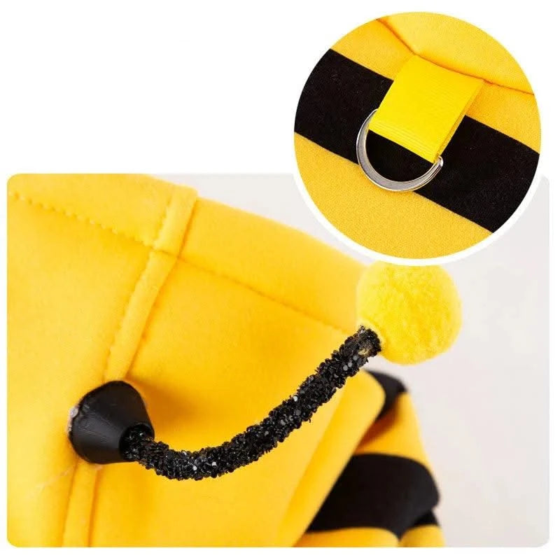 Funny Pet Cat Clothes Hooded Stripe Cat Hoodies for Cats Kitten, Easter Halloween Dress Up Party Outfit Bee Costumes for Cats