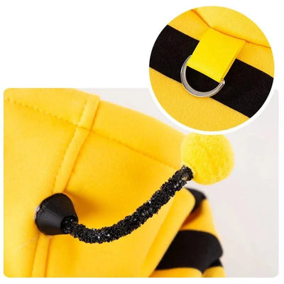 Funny Pet Cat Clothes Hooded Stripe Cat Hoodies for Cats Kitten, Easter Halloween Dress Up Party Outfit Bee Costumes for Cats