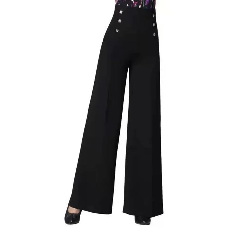 Women Wide Leg Pants 2023 Spring Summer Solid High Waist Long Casual Pants Korean Loose Dance Female Trousers Women's Clothing