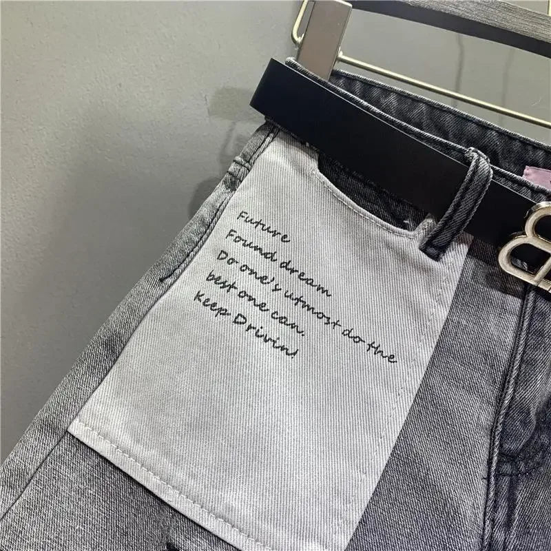 Women's Shorts Jeans Graphic Short Pants For Woman To Wear Ripped Denim Wide Sexy Summer Classic Offer Stylish Elasticty