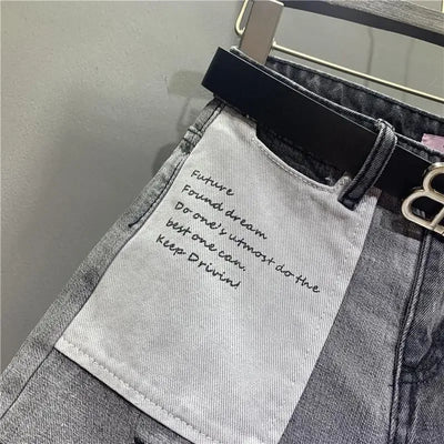 Women's Shorts Jeans Graphic Short Pants For Woman To Wear Ripped Denim Wide Sexy Summer Classic Offer Stylish Elasticty