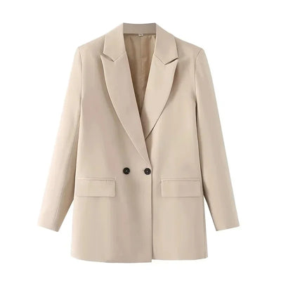 MUJER 2025 Women's Blazers New Office Casual Blazer Woman Straight Outerwears Fashion Women's Tailoring Blazers for Women Coats